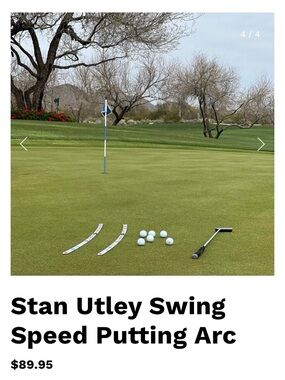 Stan Utley Swing Speed Putting Arc New Unused